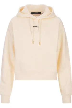 Jacquemus Le Hoodie Gros Grain In Beige Chiaro