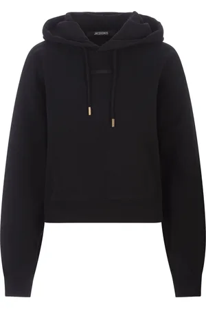 Jacquemus Le Hoodie Gros Grain In Nero
