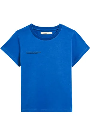 The Pangaia T-Shirt In Cotone Organico Blu Cobalto