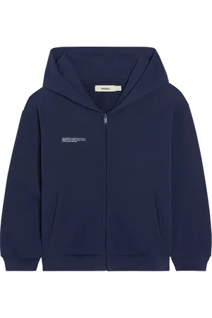 The Pangaia Felpa Zippata 365 Con Cappuccio Blu Navy