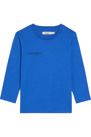 The Pangaia T-Shirt Core M/L In Cotone Organico PPRMINT Blu Cobalto