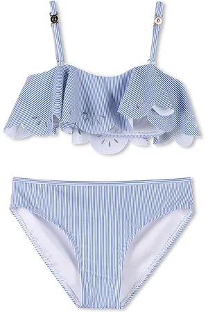 Chloé Bikini a Righe Bianche e Blu