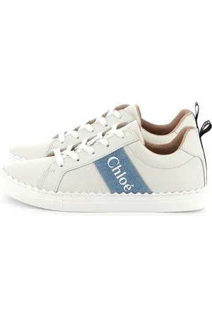 Chloé Sneakers Basse Lauren Avorio e Blu