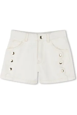 Chloé Shorts In Denim Off White