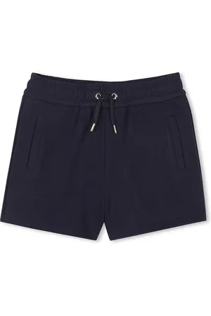 Chloé Shorts Blu Navyi Con Logo
