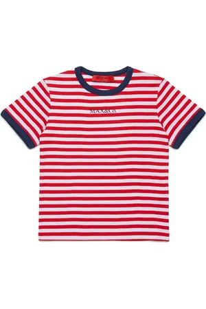MAX&Co. Kids T-Shirt a Righe Con Logo