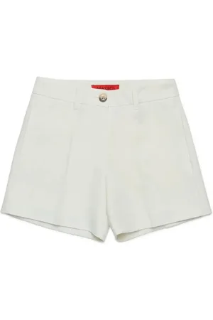 MAX&Co. Kids Shorts Formali Con Piega Bianchi