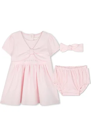 Givenchy Vestitino a Coste Rosa Con Dettaglio Fiocco
