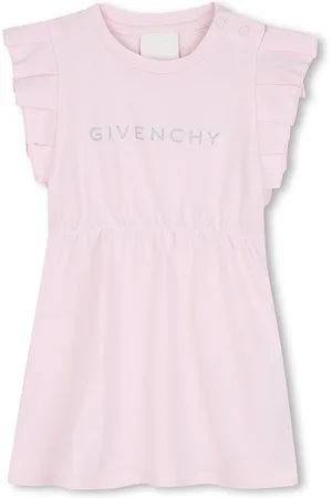 Givenchy Vestito Rosa Con Logo Argentato