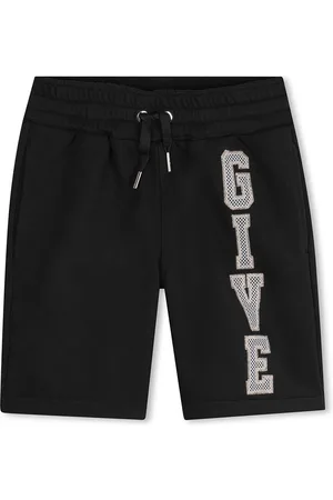Givenchy Bermuda Sportivi Neri Con Logo