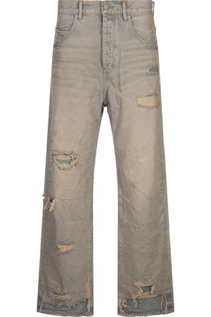 Purple Brand P018 Verditer Destroyed Jeans In Indaco Chiaro