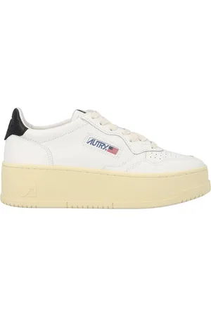 Autry Sneakers Medalist Platform In Pelle Bianca e Nera