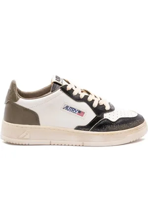 Autry Sneakers Medalist Super Vintage In Bianco Covert Green e Nero