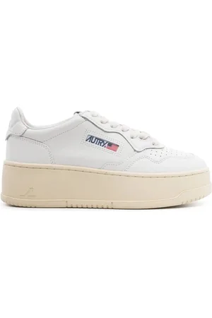 Autry Sneakers Low Medalist Platform Bianche