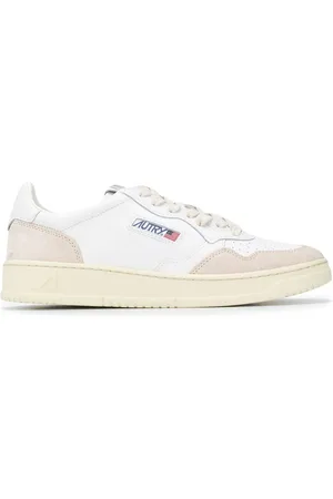 Autry Sneakers Medalist Low In Suede e Pelle Bianca