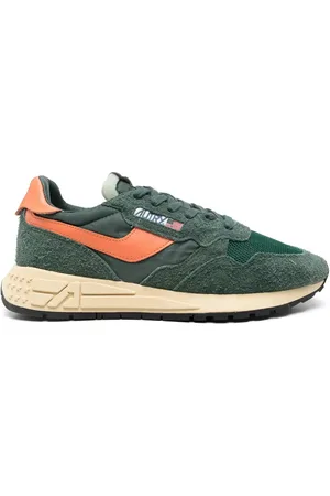 Autry Sneakers Reelwind Low In Nylon e Suede Bottle e Orangeade