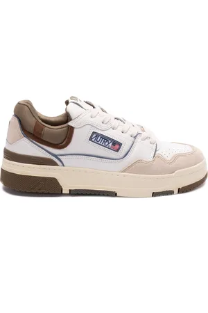 Autry Sneakers CLC In Pelle e Suede Colore Bianco e Covert Green