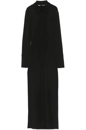 Sportmax Abito Lungo Chemisier Nias Nero