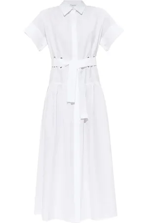 Max Mara Abito Agoraio Bianco Ottico