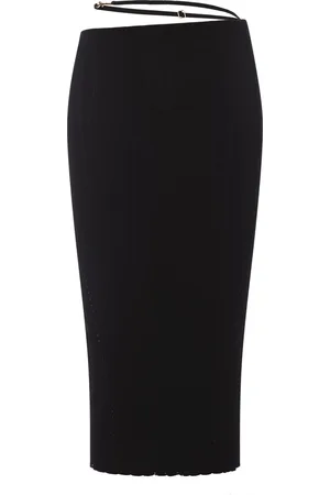 Jacquemus Gonna Midi La Jupe Pralù Nera