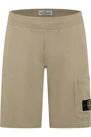 Stone Island Bermuda In Pile Di Cotone Biologico Deserto