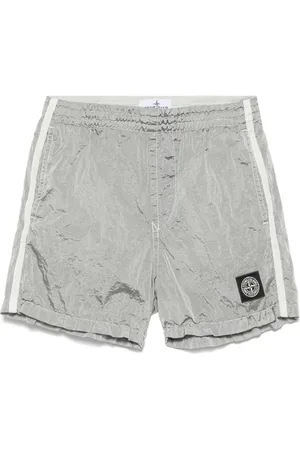 Stone Island Swim Shorts Gesso Con Patch Logo