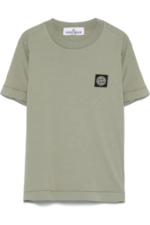 Stone Island T-Shirt Fango Con Patch Logo