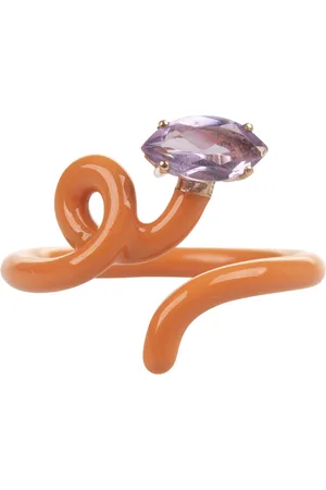 BEA BONGIASCA Anello Baby Vine Tendril Ring Arancione