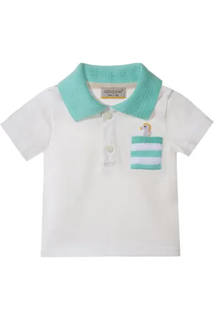 Gensami T-Shirt Con Cavalluccio Marino Acquamarina