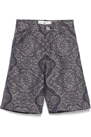 Etro Bermuda Jacquard Damascato Marrone