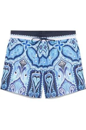 Etro Costume da Bagno Con Stampa Paisley Blu