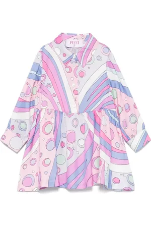 Emilio Pucci Abito Chemisier Con Stampa Fontane