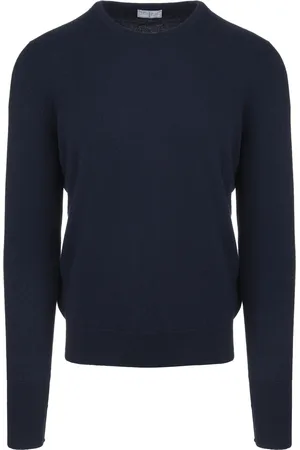 FEDELI Pullover Argentina Vintage Blu Scuro