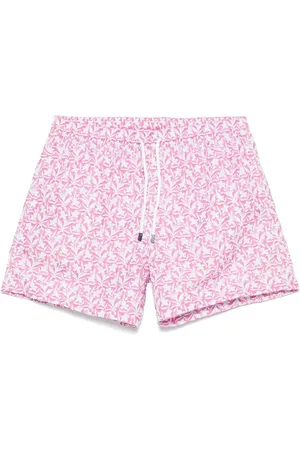 FEDELI Costume Da Bagno Rosa Con Pattern Fiori