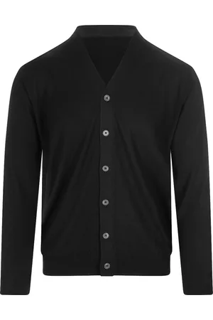 FEDELI Cardigan Con Scollo a V In Lana 140 Nera