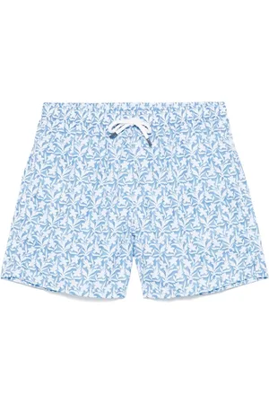 FEDELI Costume Da Bagno Azzurro Con Pattern Fiori