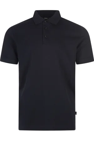 HUGO BOSS Polo In Piquet Di Cotone Blu