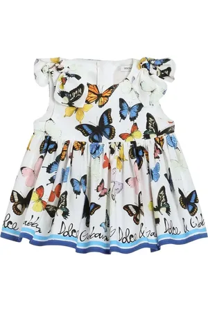 Dolce & Gabbana Top In Popeline Con Stampa Farfalle
