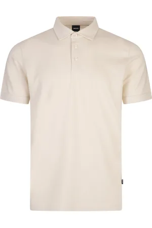 HUGO BOSS Polo In Piquet Di Cotone Beige Chiaro