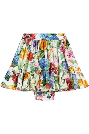 Dolce & Gabbana Gonna a Ruota Con Stampa Fiori