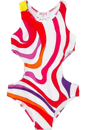 Emilio Pucci Costume Intero Con Cut-Out e Stampa Iride Multicolore