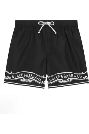 Dolce & Gabbana Costume Da Bagno Nero Con Stampa Bandana