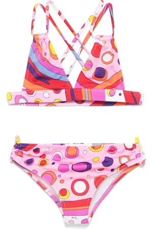 Emilio Pucci Bikini Con Stampa Fontane Multicolore