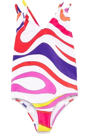Emilio Pucci Costume Intero Con Stampa Iride Multicolore