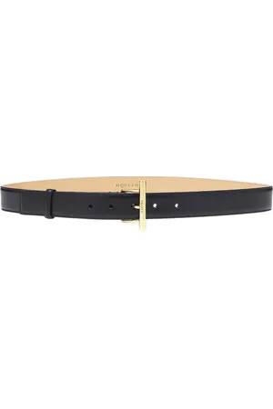 Alexander McQueen Cintura Per Fianchi Sling In Nero/Oro