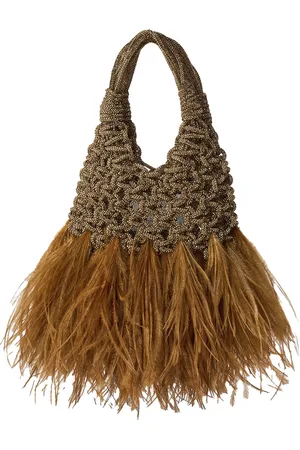 Hibourama Borsa Vannifique Mini Plumes Light Topaz