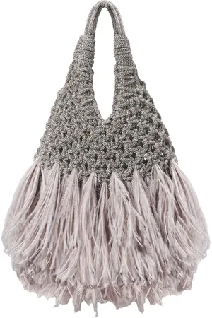 Hibourama Borsa Vannifique Piccola Plumes Crystal