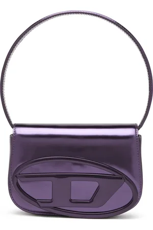 Diesel Borsa 1DR In Pelle Specchiata Viola
