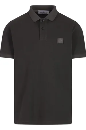 Stone Island Polo Slim Fit Verde Con Logo Compass