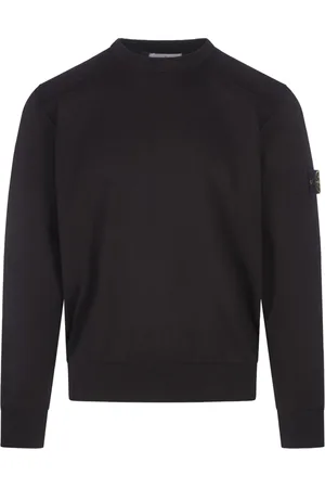 Stone Island Maglione In Soft Organic Cotton Nero